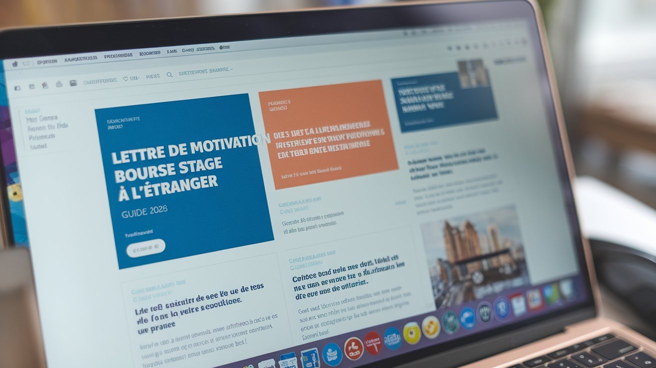 Lettre de Motivation Bourse Stage à l&rsquo;Étranger [Guide 2026]